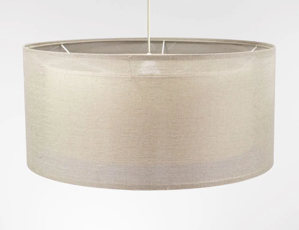 Lampa wisząca DUO LEN LIGHT 50 beżowa lniana I sklep meblowy MIRAT.