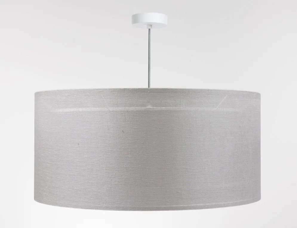 Lampa wisząca DUO LEN LIGHT 003-50 szara/srebrna z podwójnym abażurem I sklep meblowy MIRAT.