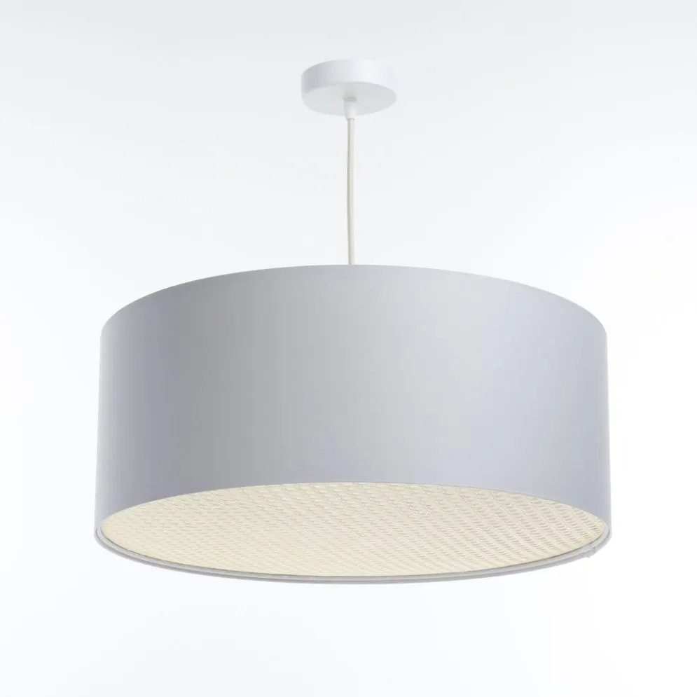 Lampa wisząca MODERN RATTAN 40 szara nowoczesna I sklep meblowy MIRAT.