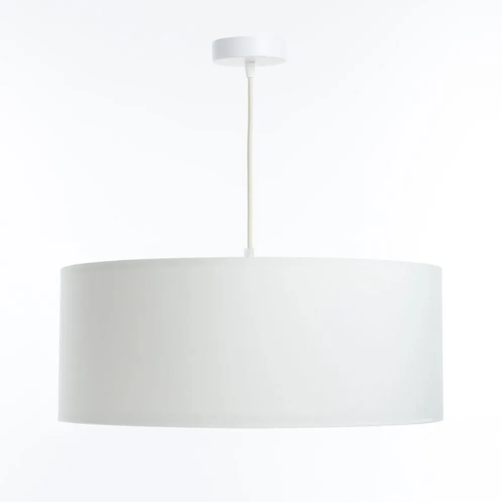 Lampa wisząca MODERN RATTAN 60 kremowa w kształcie walca I sklep meblowy MIRAT.