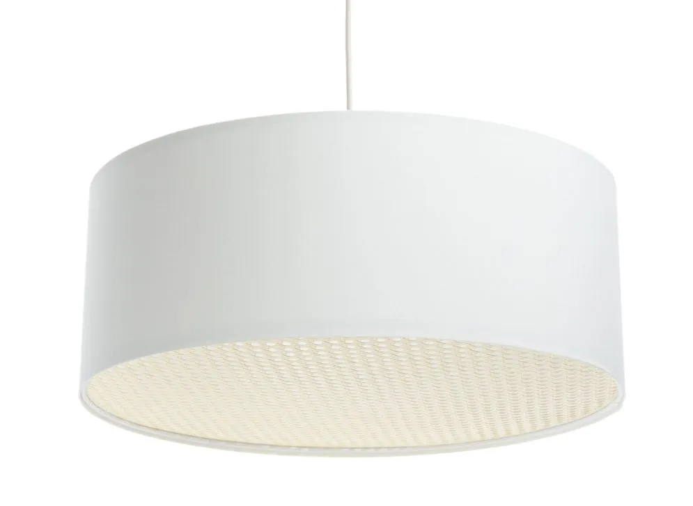 Lampa wisząca MODERN RATTAN 60 kremowa w kształcie walca I sklep meblowy MIRAT.