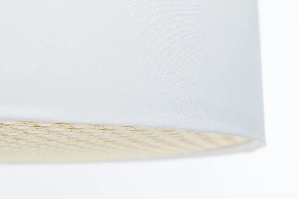 Lampa wisząca MODERN RATTAN 40 biała ręcznie robiona I sklep meblowy MIRAT.