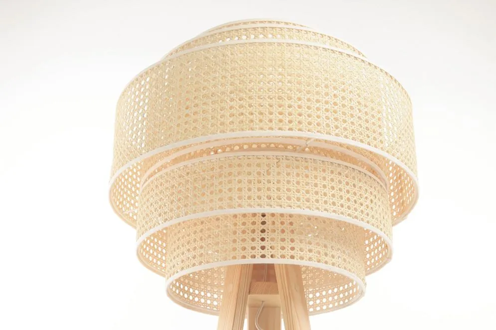 Lampa stojąca BOHO V rattan naturalny w stylu natural | MIRAT. w stylu kolekcja