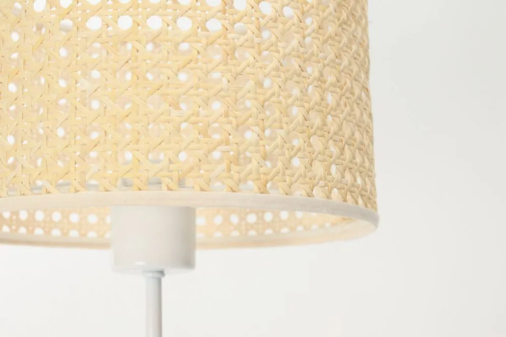Lampa stołowa BOHO HIGH rattan naturalny na metalowej podstawie | MIRAT. w stylu kolekcja