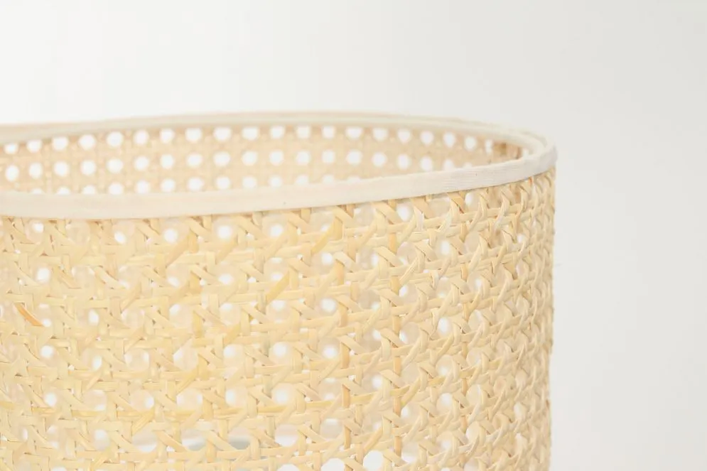 Lampa stołowa BOHO HIGH rattan naturalny na metalowej podstawie | MIRAT. w stylu kolekcja