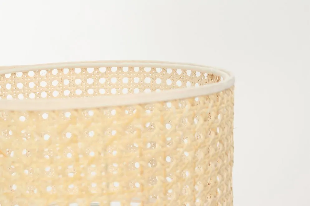 Lampa stołowa BOHO HIGH rattan naturalny na metalowej podstawie | MIRAT. w stylu kolekcja