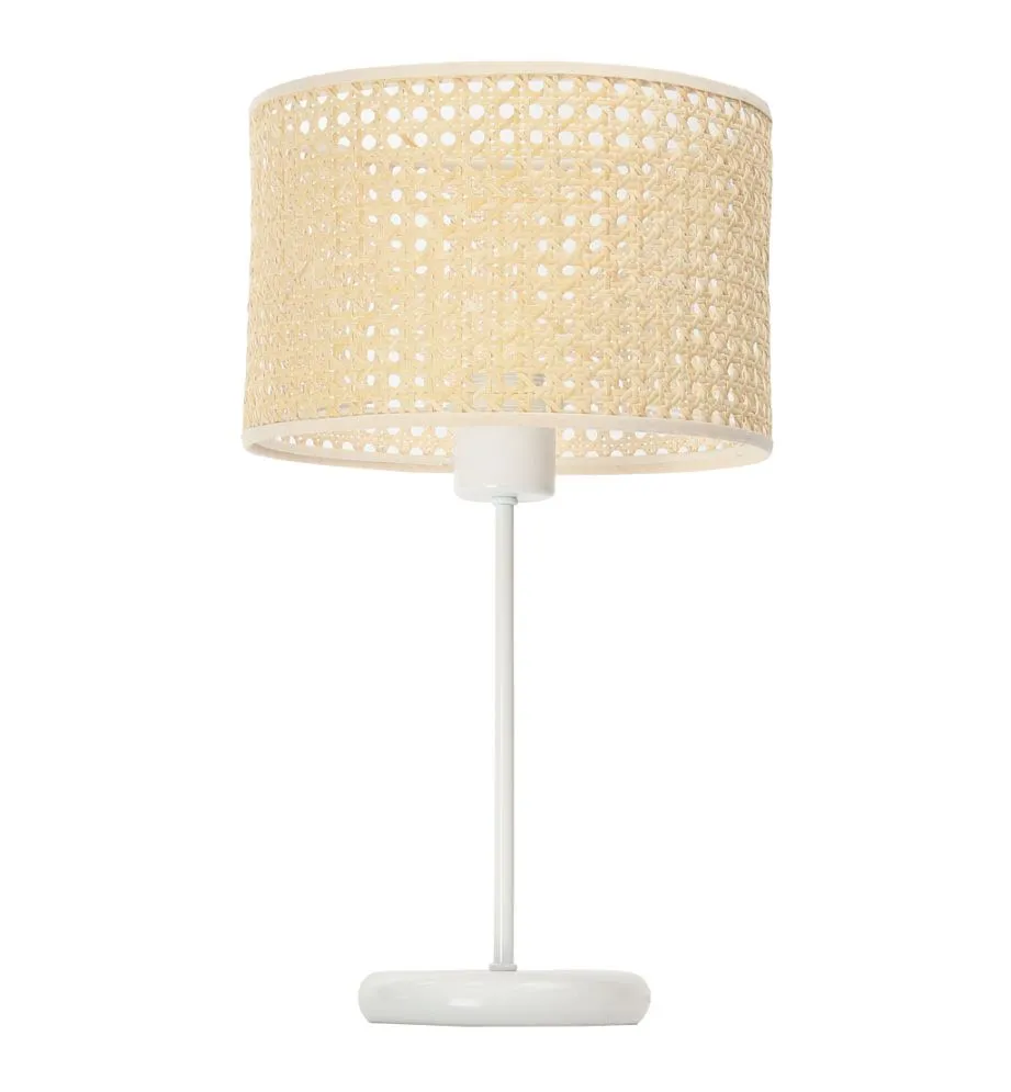 Lampa stołowa BOHO HIGH rattan naturalny na metalowej podstawie | MIRAT. w stylu kolekcja
