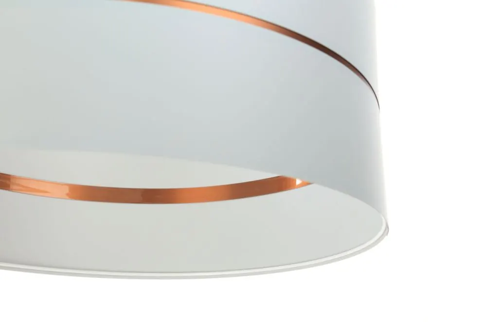 Lampa wisząca SIMPLY GLAMOUR 30 biała w kształcie walca | MIRAT. w stylu kolekcja