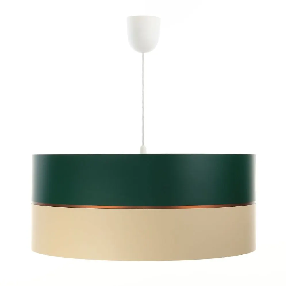 Lampa wisząca SIMPLY GLAMOUR 60 zielona/kremowa do przedpokoju | MIRAT. w stylu kolekcja