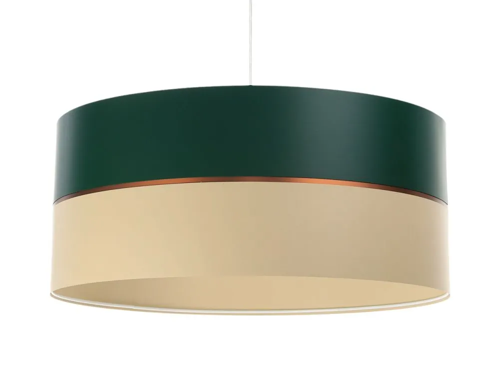 Lampa wisząca SIMPLY GLAMOUR 60 zielona/kremowa do przedpokoju | MIRAT. w stylu kolekcja