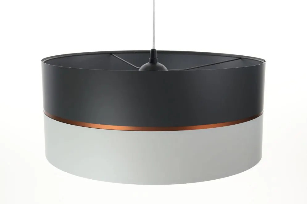 Lampa wisząca SIMPLY GLAMOUR 40 jasnoszara/ciemnoszara nad stół | MIRAT. w stylu kolekcja