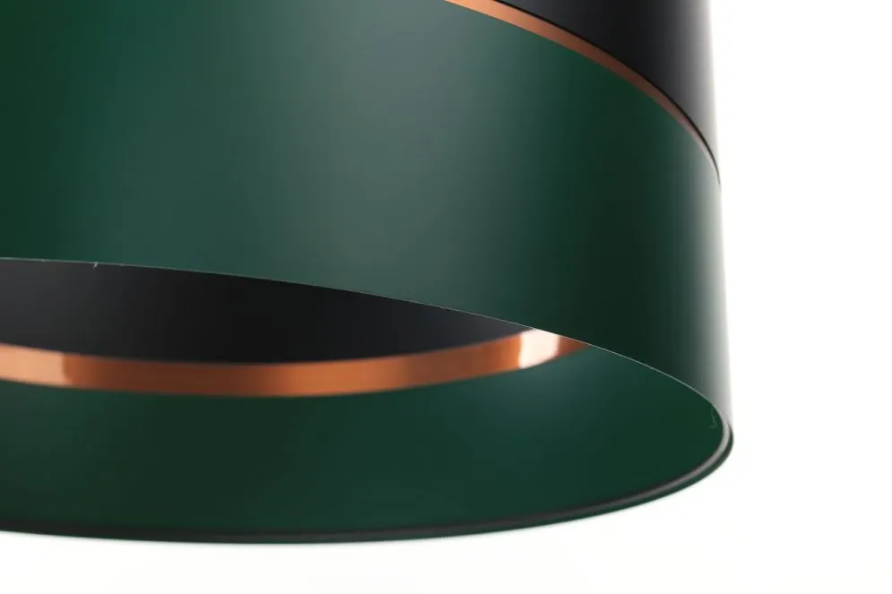 Lampa wisząca SIMPLY GLAMOUR 50 zielona/czarna w stylu glamour | MIRAT.