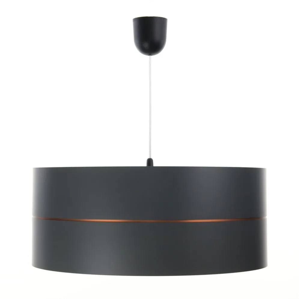 Lampa wisząca SIMPLY GLAMOUR 50 grafitowa do salonu | MIRAT.