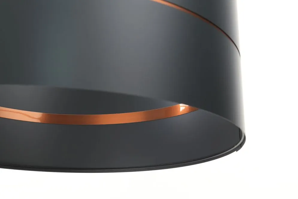 Lampa wisząca SIMPLY GLAMOUR 50 grafitowa do salonu | MIRAT.