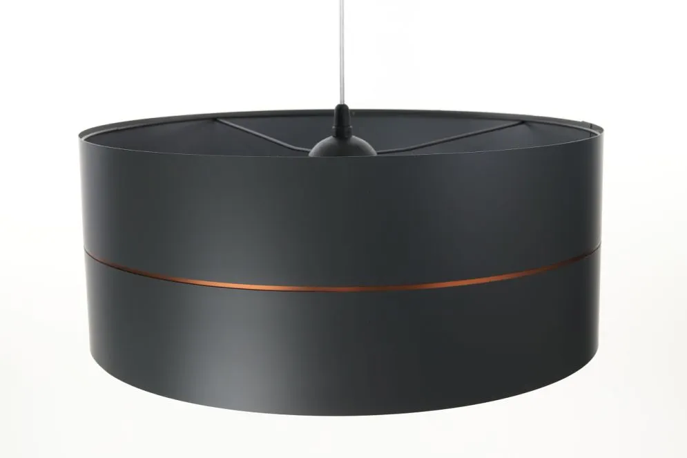 Lampa wisząca SIMPLY GLAMOUR 30 grafitowa na 1 żarówkę | MIRAT.