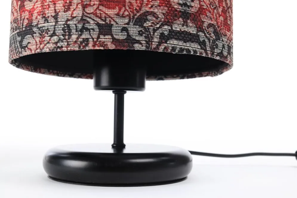 Lampa stołowa RETRO-C czerwona/czarna polskiej produkcji | MIRAT. w stylu kolekcja
