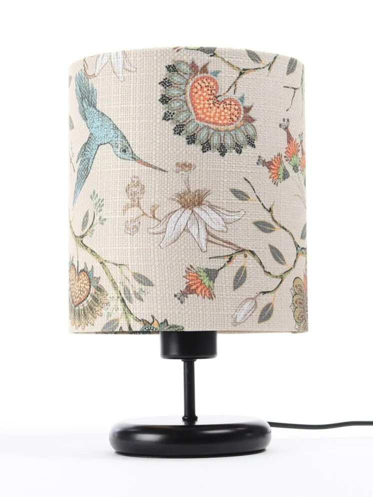 Lampa stołowa ORIENT-C-B wielokolorowa/miedziana z włącznikiem nożnym | MIRAT. w stylu kolekcja