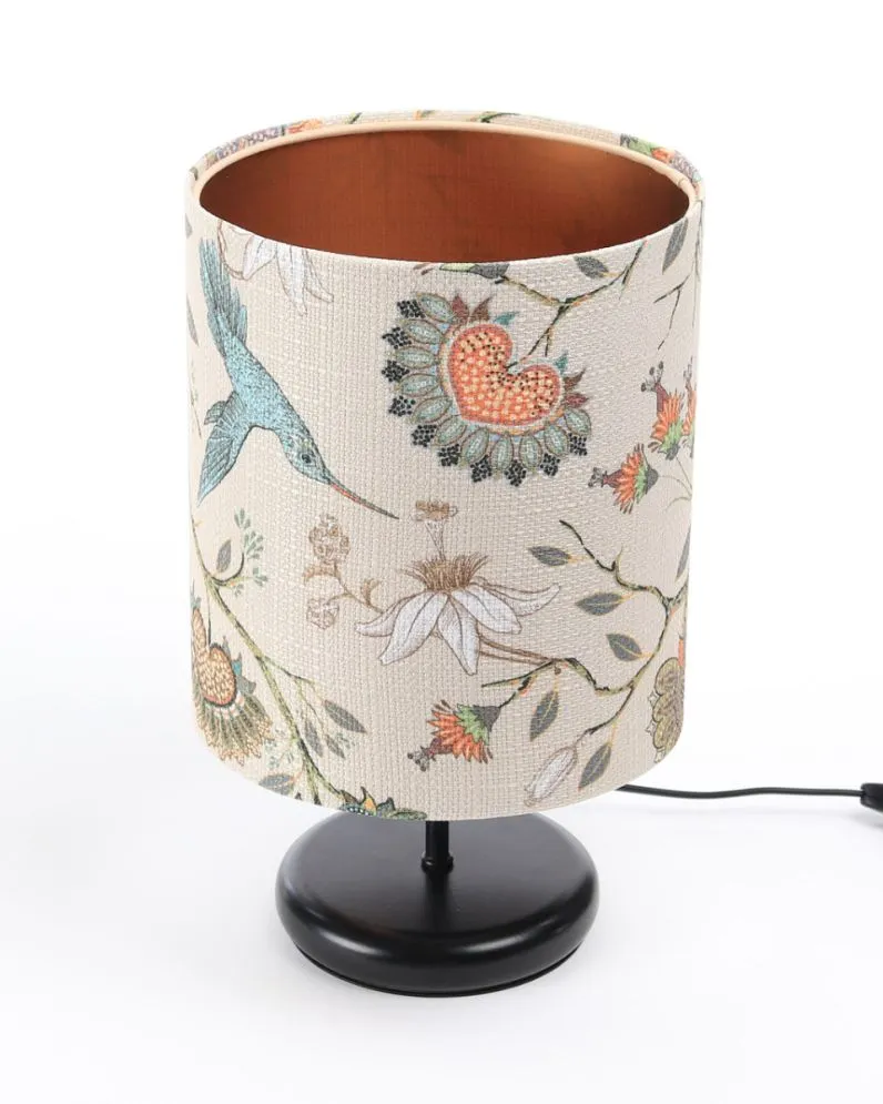 Lampa stołowa ORIENT-C-B wielokolorowa/miedziana z włącznikiem nożnym | MIRAT. w stylu kolekcja