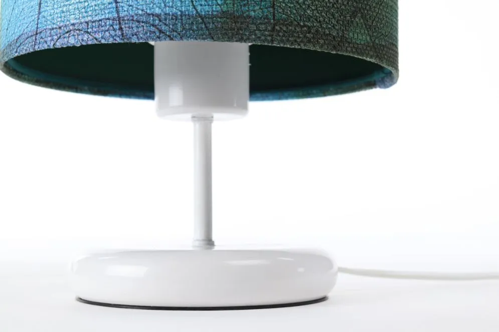 Lampa stołowa BLUE-C-W wielokolorowa/zielona do salonu na stolik | MIRAT. w stylu kolekcja
