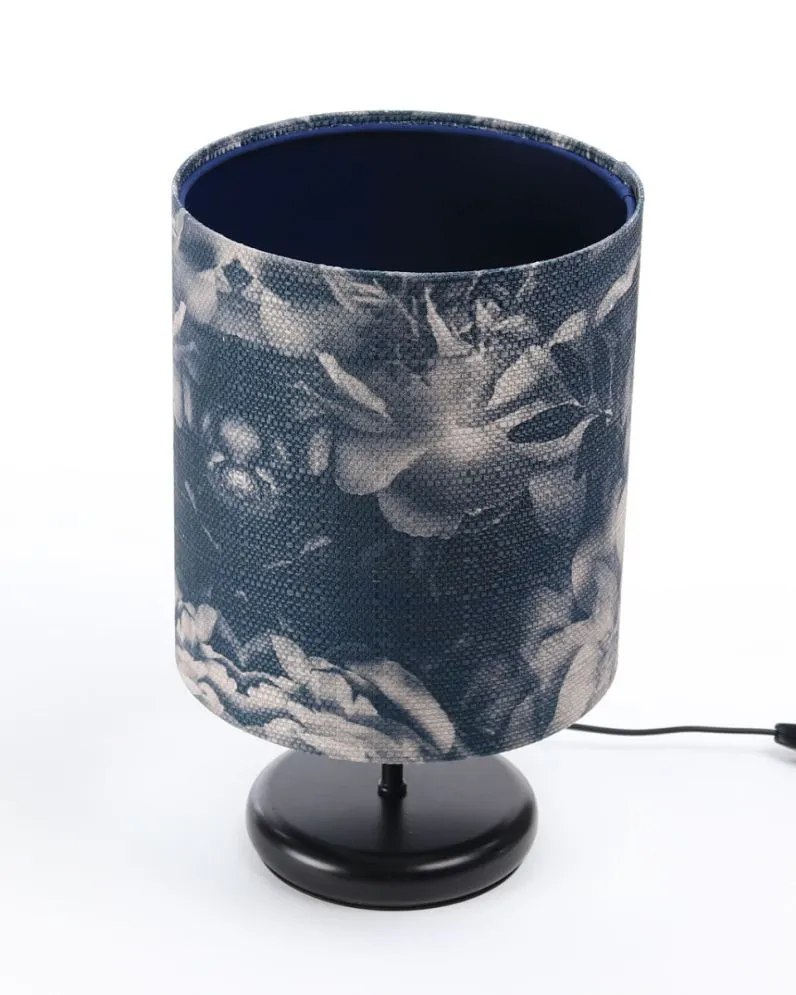 Lampa stołowa MIST-C-B granatowa/grafitowa do sypialni | MIRAT. w stylu kolekcja