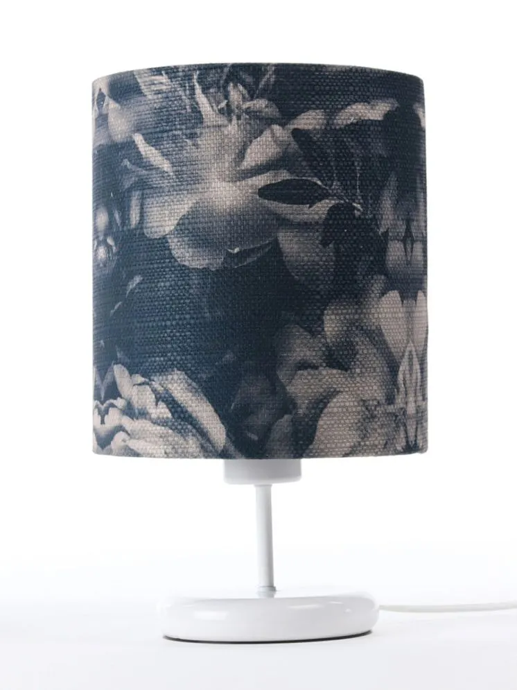 Lampa stołowa MIST-C-W granatowa/grafitowa na metalowej podstawie | MIRAT. w stylu kolekcja