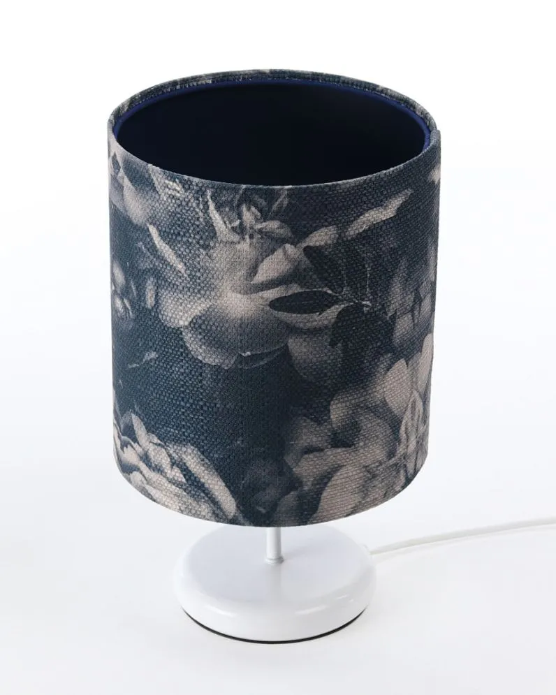 Lampa stołowa MIST-C-W granatowa/grafitowa na metalowej podstawie | MIRAT. w stylu kolekcja