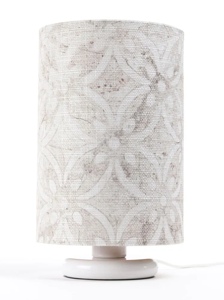 Lampa stołowa MIX-D-W 03 wielokolorowa/miedziana na białej podstawie | MIRAT. w stylu kolekcja