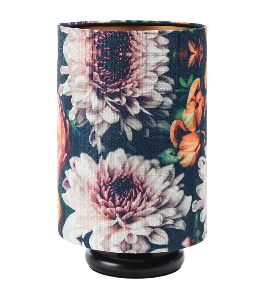 Lampa stołowa FLORAL-D wielokolorowa/miedziana z włącznikiem nożnym | MIRAT. w stylu kolekcja