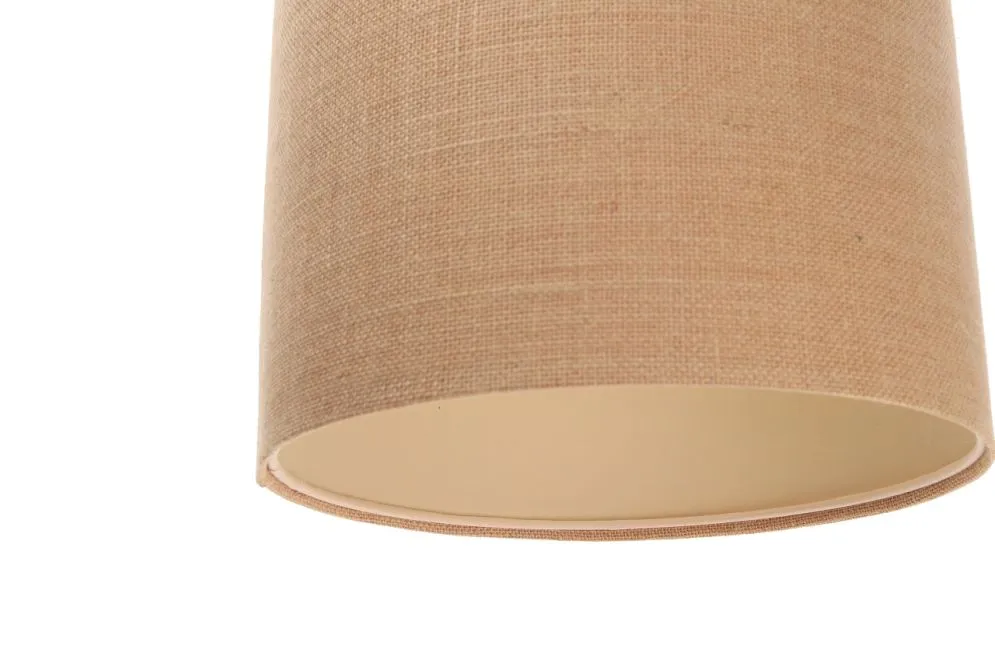 Lampa wisząca BOHO JUTA TUBA 50 beżowa nad stół minimalistyczna | MIRAT.