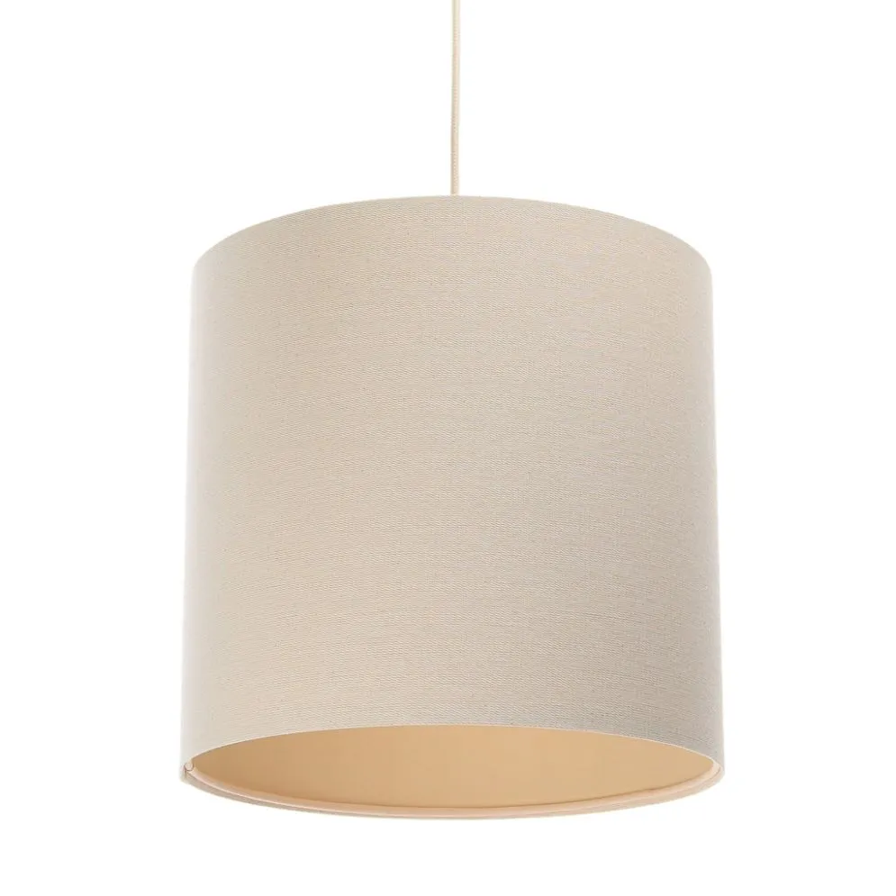 Lampa wisząca BOHO LEN TUBA 40 kremowa nad stół w stylu boho | MIRAT.