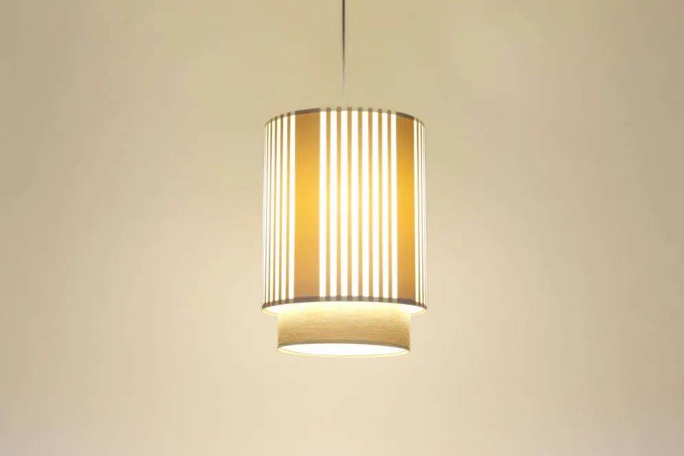 Lampa wisząca DUO LAMI LINE 25 biała/kremowa polskiej produkcji I sklep meblowy MIRAT.