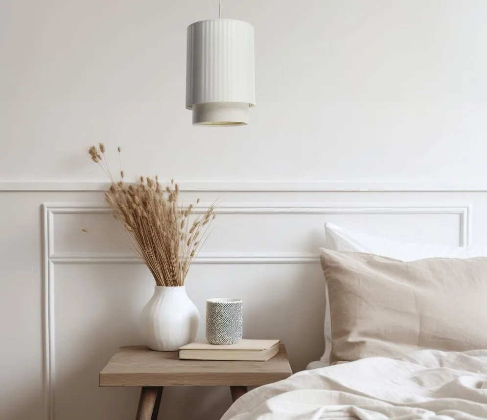 Lampa wisząca DUO LAMI LINE 25 biała/kremowa polskiej produkcji I sklep meblowy MIRAT.