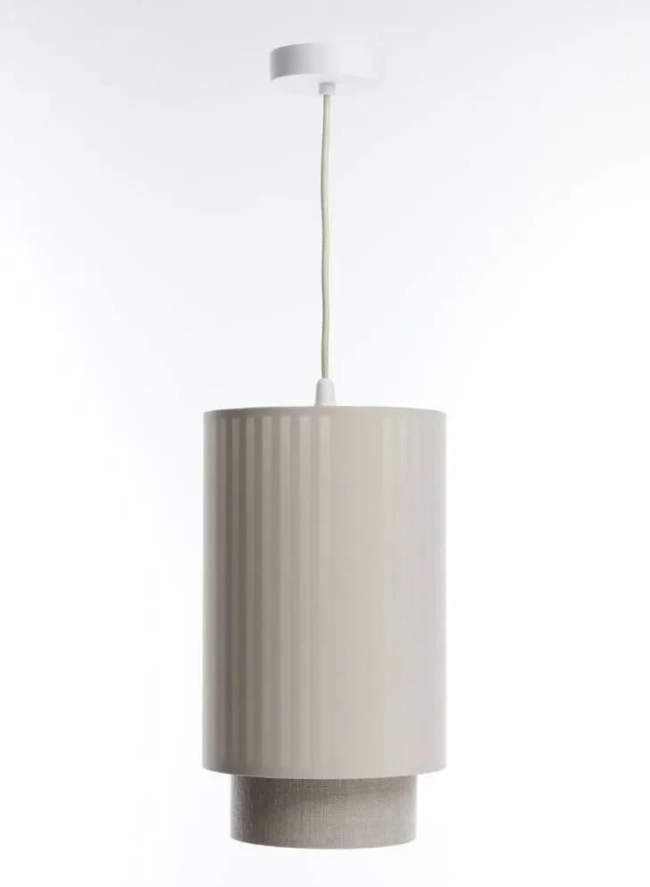 Lampa wisząca DUO LAMI LINE 20 kremowa/beżowa tuba I sklep meblowy MIRAT.