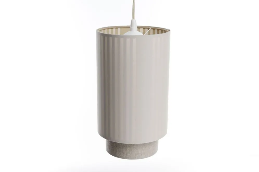 Lampa wisząca DUO LAMI LINE 20 kremowa/beżowa tuba I sklep meblowy MIRAT.