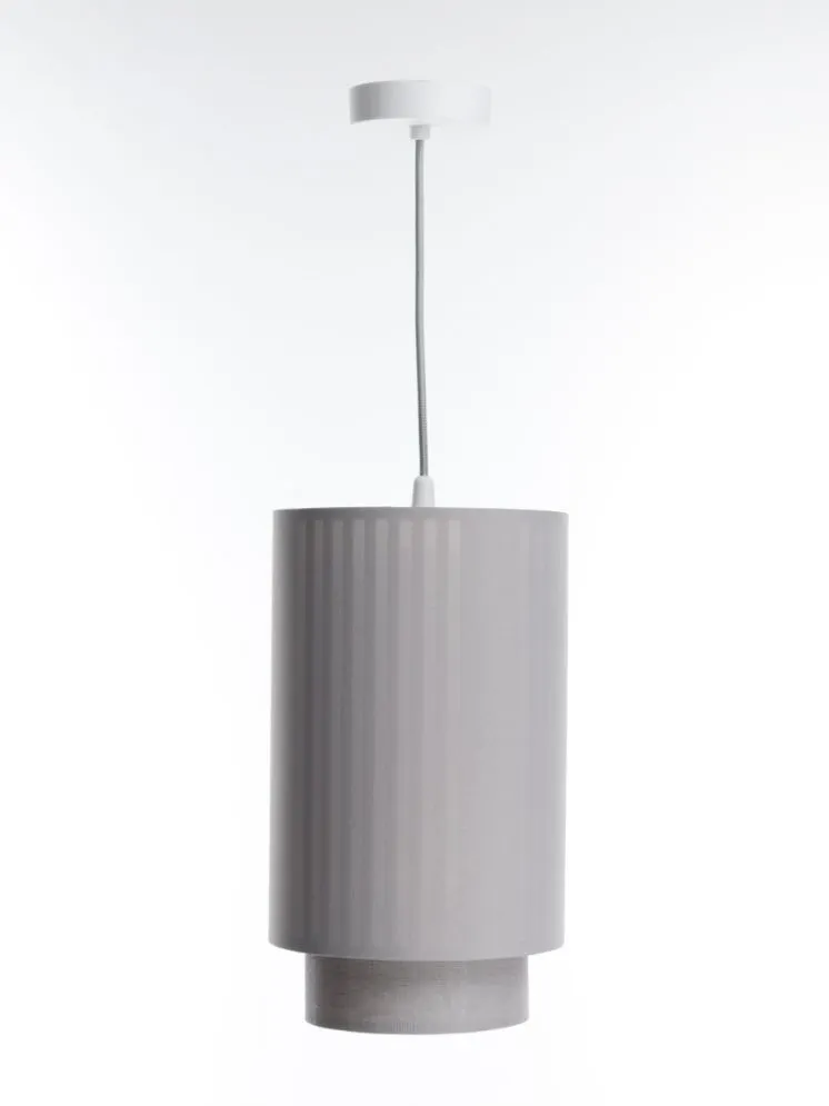 Lampa wisząca DUO LAMI LINE 20 szara dwuściankowa I sklep meblowy MIRAT.
