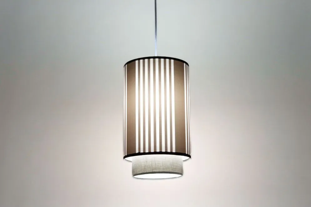 Lampa wisząca DUO LAMI LINE 20 szara dwuściankowa I sklep meblowy MIRAT.