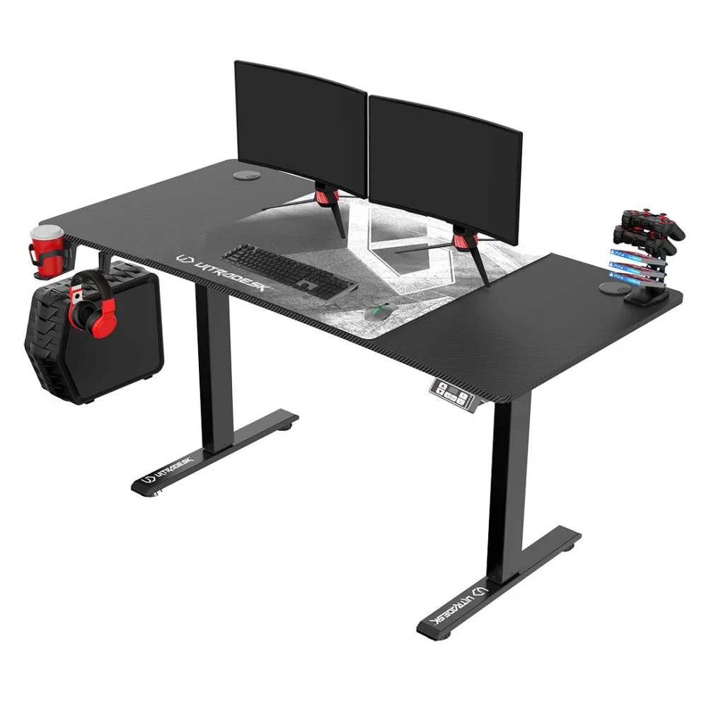 Biurko gamingowe LEVEL V2 białe do komputera | MIRAT.