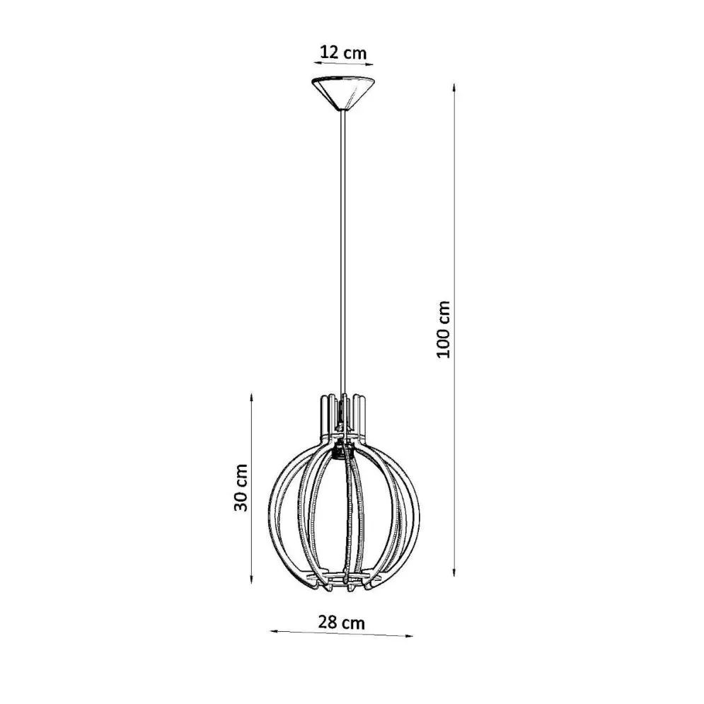 Lampa wisząca ARANCIA naturalne drewno | sklep MIRAT  kolekcja arancia