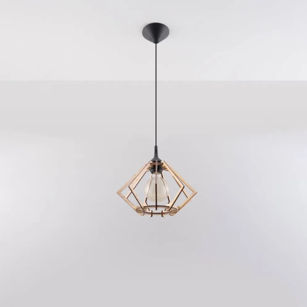 Lampa wisząca POMPELMO naturalne drewno | sklep MIRAT kolekcja pompelmo