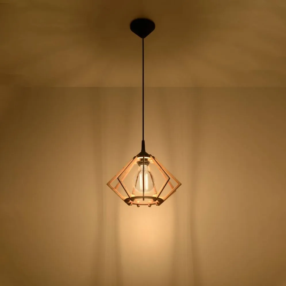 Lampa wisząca POMPELMO naturalne drewno | sklep MIRAT kolekcja pompelmo