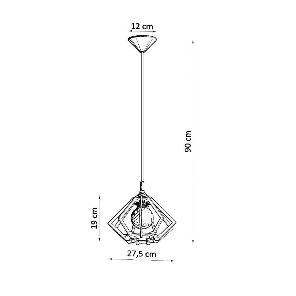 Lampa wisząca POMPELMO naturalne drewno | sklep MIRAT kolekcja pompelmo
