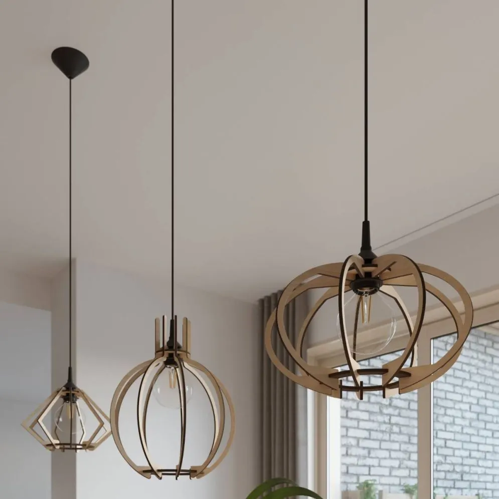 Lampa wisząca POMPELMO naturalne drewno | sklep MIRAT kolekcja pompelmo