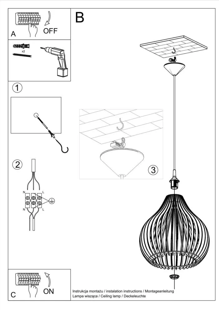 Lampa wisząca APRILLA | sklep MIRAT kolekcja aprilla