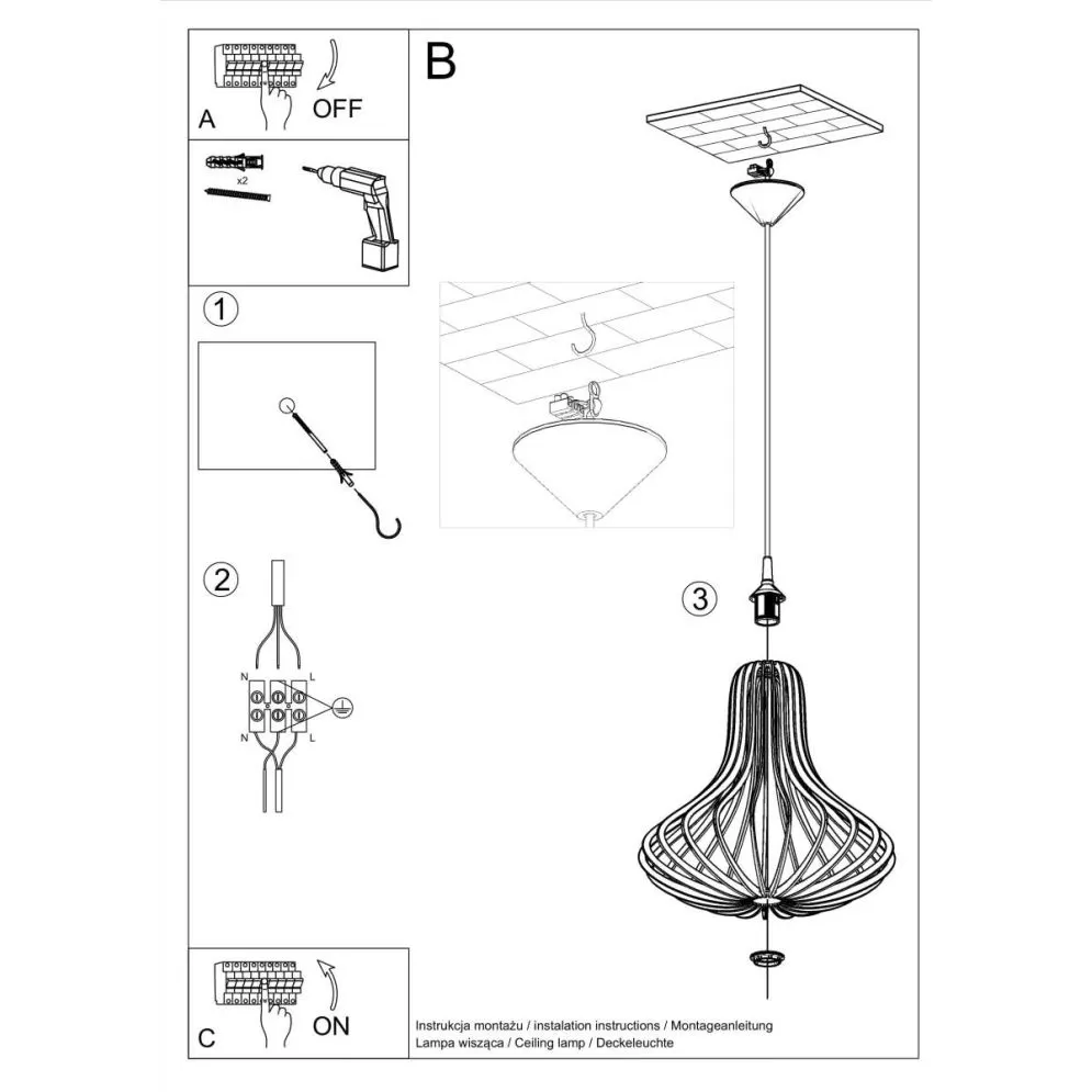 Lampa wisząca ELZA | sklep MIRAT kolekcja elza