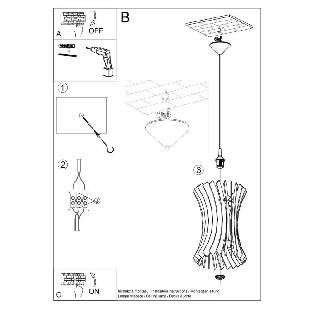 Lampa wisząca ORIANA | sklep MIRAT kolekcja oriana