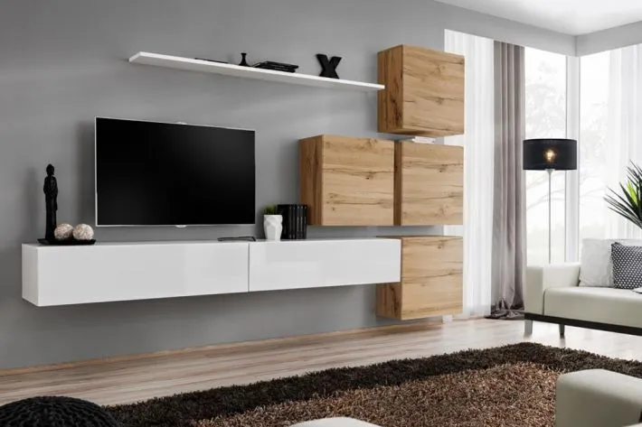 Meblościanka SWITCH IX siedmioczęściowa wisząca | MIRAT. w stylu kolekcja SWITCH