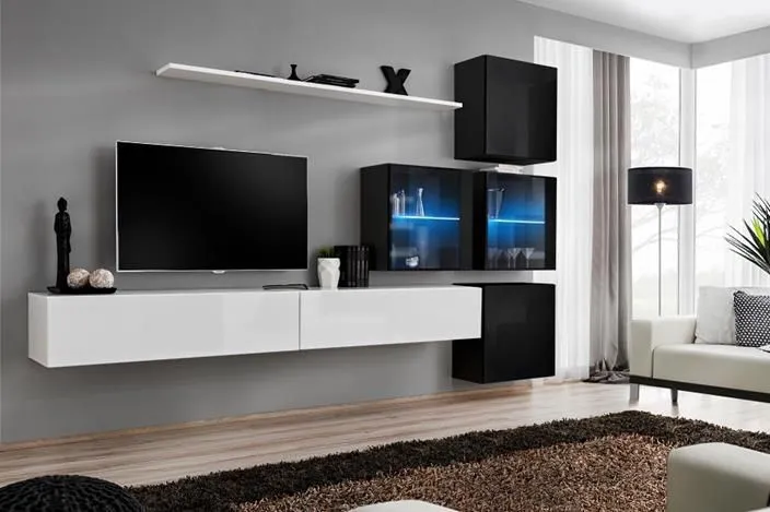 Meblościanka SWITCH XIX modułowa na wysoki połysk | MIRAT. w stylu kolekcja SWITCH