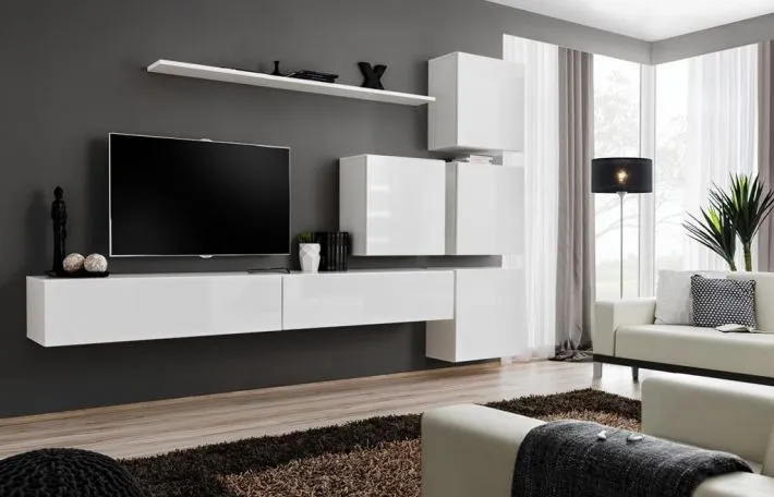 Meblościanka SWITCH IX siedmioczęściowa wisząca | MIRAT. w stylu kolekcja SWITCH