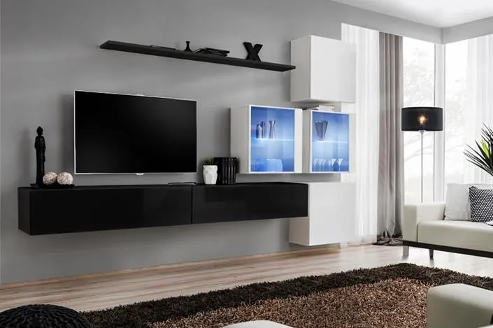 Meblościanka SWITCH XIX modułowa na wysoki połysk | MIRAT. w stylu kolekcja SWITCH