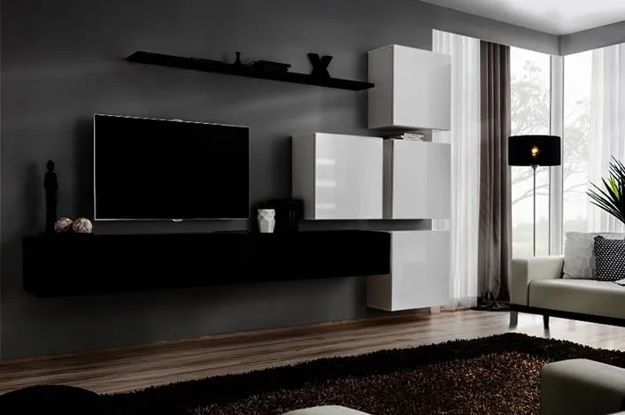 Meblościanka SWITCH IX siedmioczęściowa wisząca | MIRAT. w stylu kolekcja SWITCH